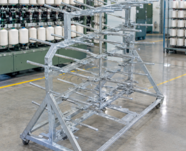 Industrial Yarn Rack in Textile Factory